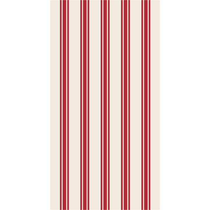 Serviette d'invité en lin rouge à rayures pour la vente par Hester & Cook - Stationery