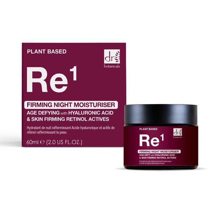 Dr Botanicals Firming Night Moisturiser with 1% Hyaluronic Acid & Skin Firming Retinol Actives 60ml for wholesale by Dr. Botancials | Anti-Ageing Vegan Skincare