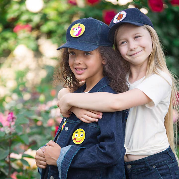 Pamboo - Wholesale Spijkerjack - Kinderen - Spijkerjack voor kinderen met 5 emoji's
