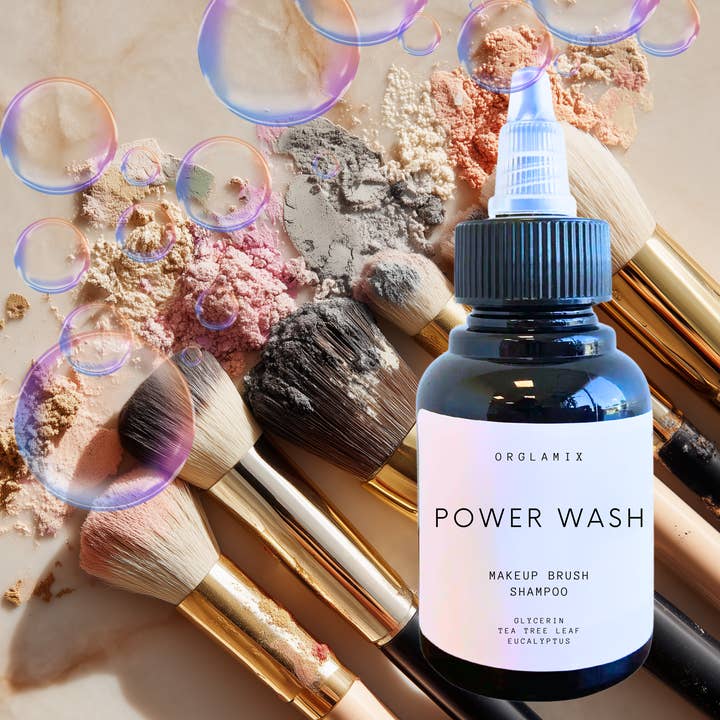 Orglamix - Wholesale Makeup brush cleaner - Brush Wash + Shampoo | Natural Deep Cleanser2