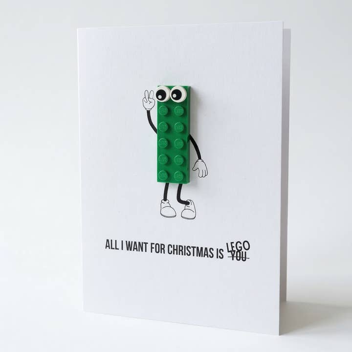 Vykort gjort av LEGO-bitar - Jul - Modell 1 för wholesale av BRICKS