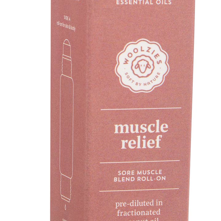 Woolzies - Wholesale Essential Oil Roll-On - 10ml. Muscle Relief Double Sided Roll-on Blend