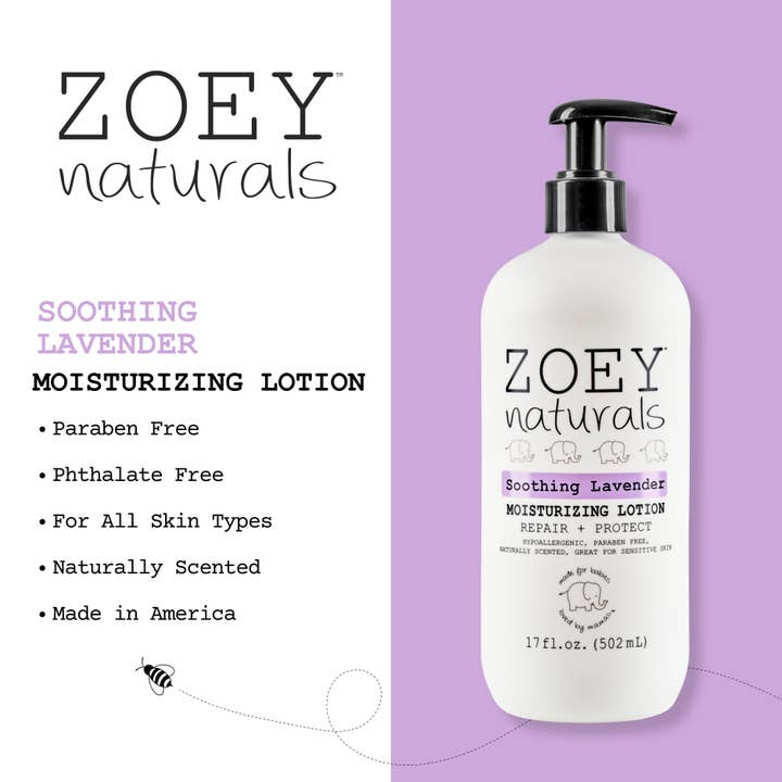 Zoey Naturals - Wholesale Body Cream/Lotion - Baby - Soothing Lavender Moisturizing Lotion - 17oz7