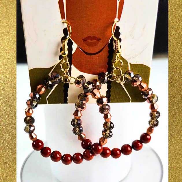 Eleganta pärlade creoler för wholesale av Toizan Jewelry