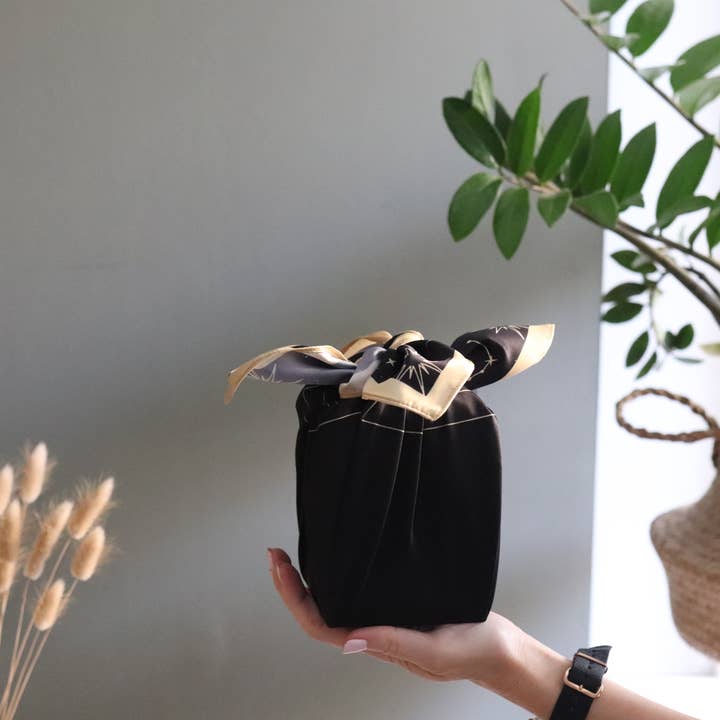 STELLA - Satin Furoshiki Gift Wrap - Medium for wholesale by Wrapuccino Ltd