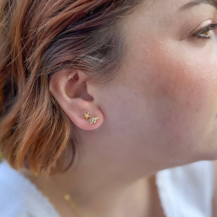 Natalie Clare Collections - Wholesale Stud/Post Earrings - Seashell Studs5