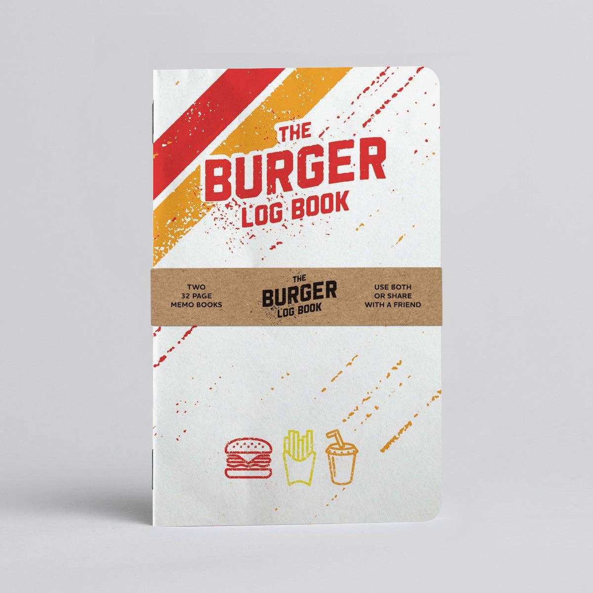 Justin Ryan Books - Wholesale Notebook - Burger Log Book - Two 20-page books - Rate Burger adventures0