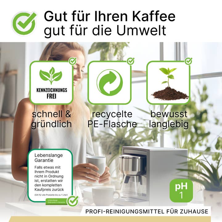 BiOHY – Großhandel Multi-Oberflächenreiniger – BiOHY Kaffeevollautomaten Entkalker, Kalkentferner, Entkalkungsmittel, Kalklöser3