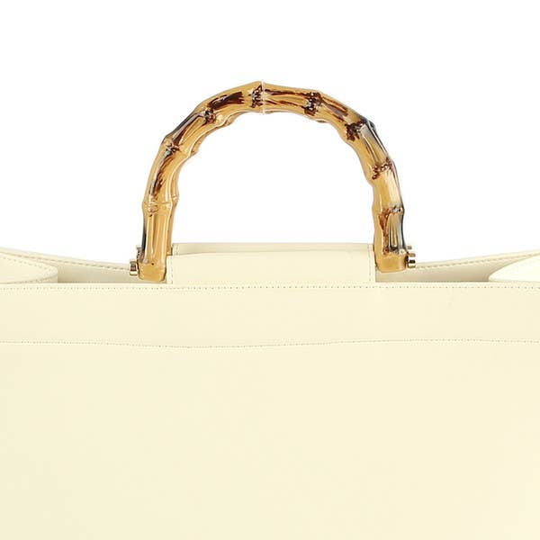 Shop Neighbors - Vente Sac à main avec poignée sur le dessus – femme - SAC À POIGNÉE EN BOIS À FLEURS TENDANCE3