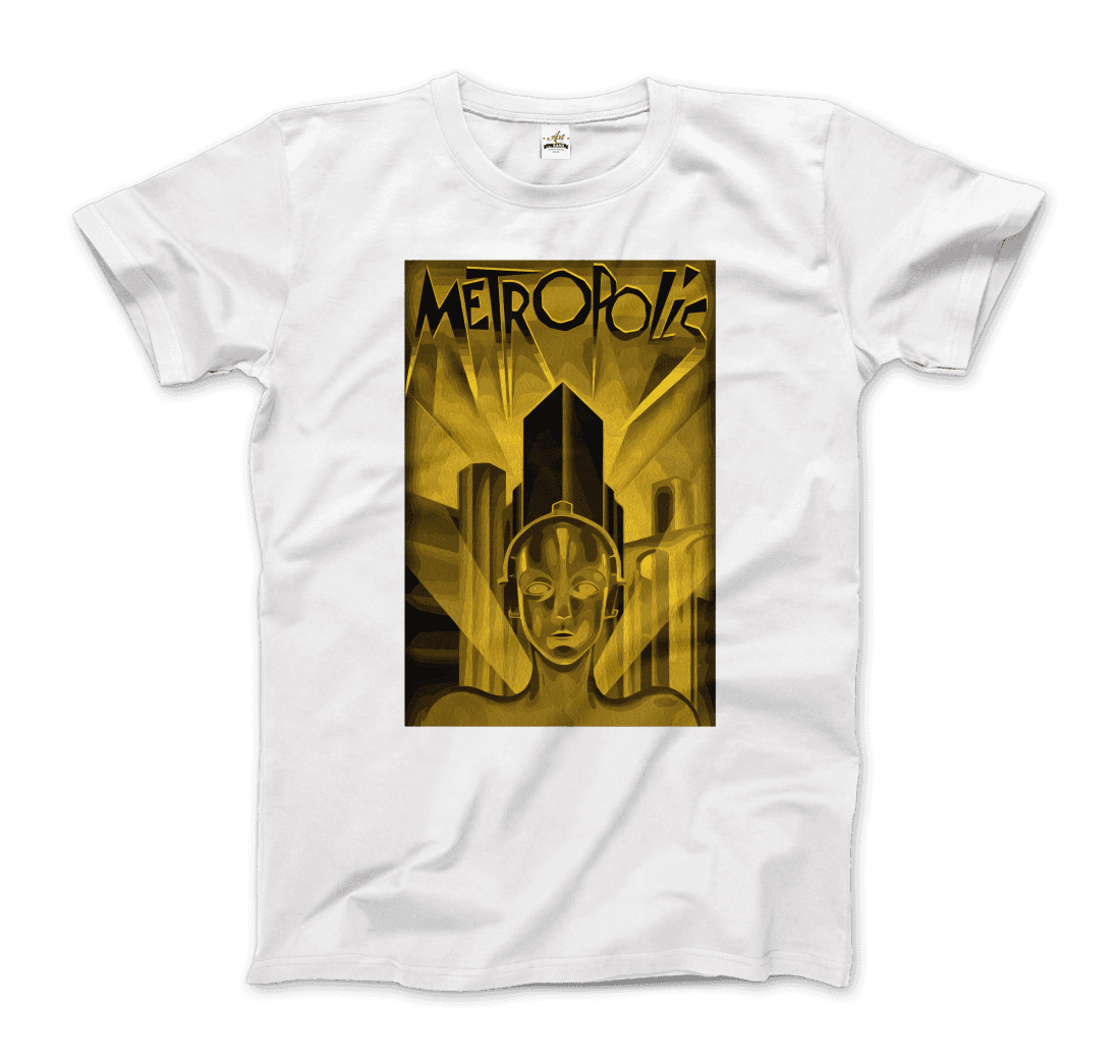 Art-O-Rama Shop – wholesale T-shirt (graphic) – unisex – Metropolis - 1927 Movie Poster Reproduction in Oil Paint T-Shirt3