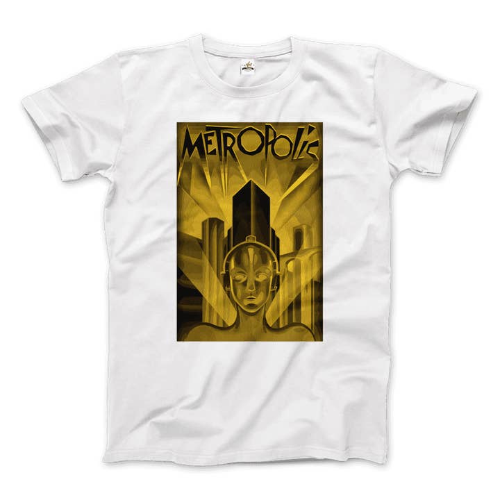 Art-O-Rama Shop – wholesale T-shirt (graphic) – unisex – Metropolis - 1927 Movie Poster Reproduction in Oil Paint T-Shirt3