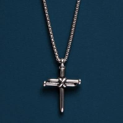 We Are All Smith - Wholesale Pendant/Charm Necklace - Stainless Steel Nail Cross Necklace for Men
