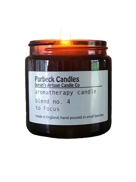 Purbeck Candles – wholesale Jar/filled candle – Aromatherapy Range Candle in Jar - To Focus3
