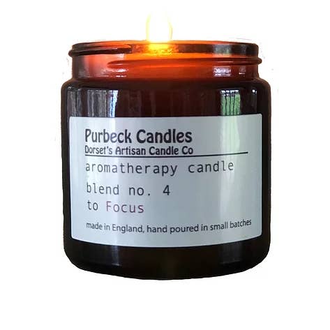 Purbeck Candles - Wholesale Jar/Filled Candle - Aromatherapy Range Candle in Jar - To Focus3