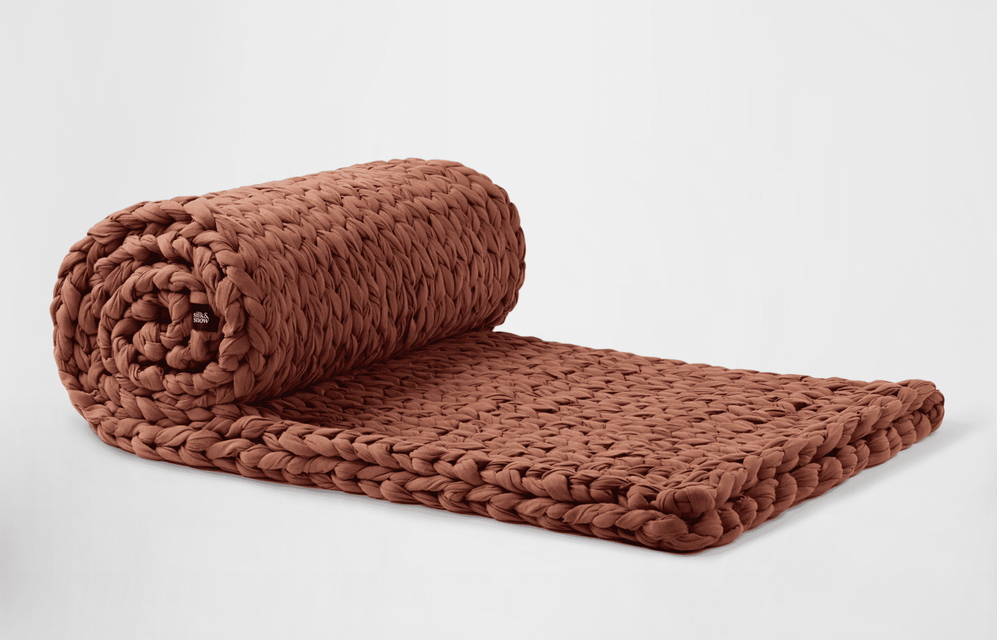 Silk & Snow - Wholesale Throw Blanket - Hand Knitted Weighted Blanket – Natural6