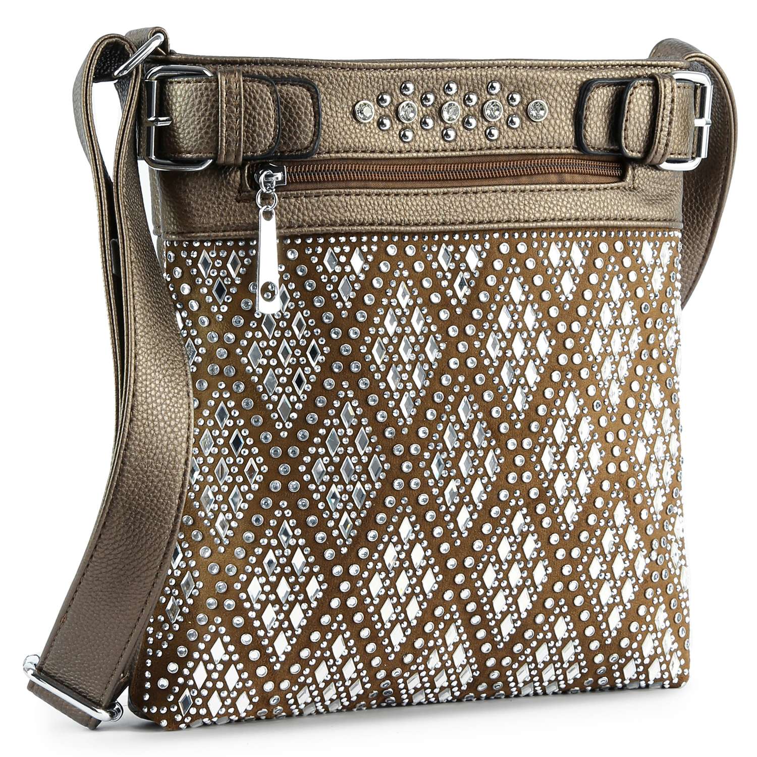 Handbag Express – Engroshandel Crossbodytaske - Dame – Diamond Bling Crossbody Slynge9