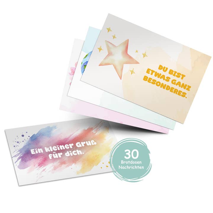 Mensajes de fiambrera - Acuarela para venta al por mayor de Mal Mich Bunt