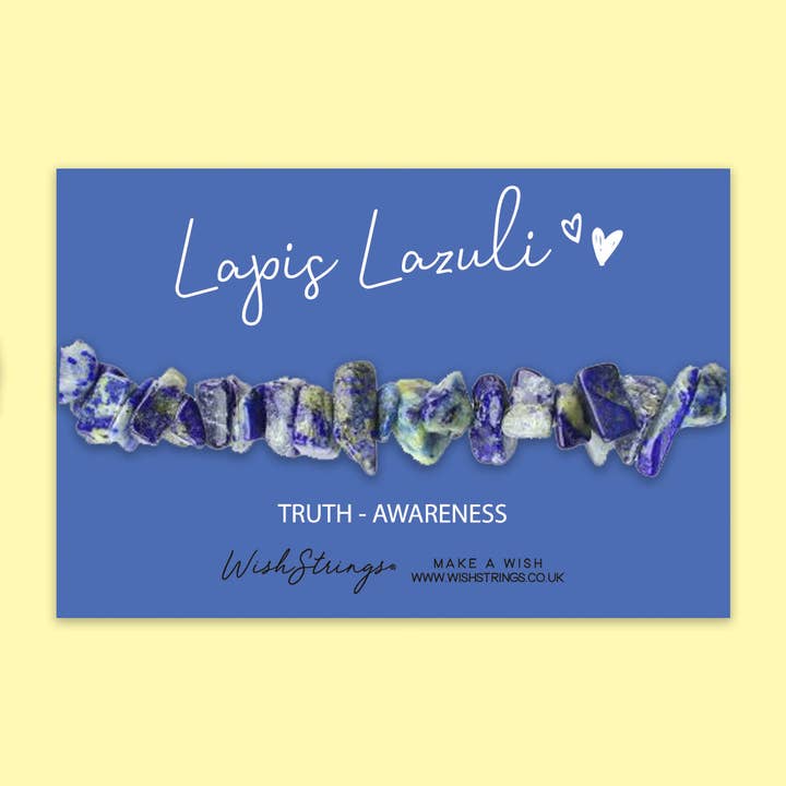 LAPIS LAZULI - Gemstone Chip Bracelet for wholesale by WishStrings