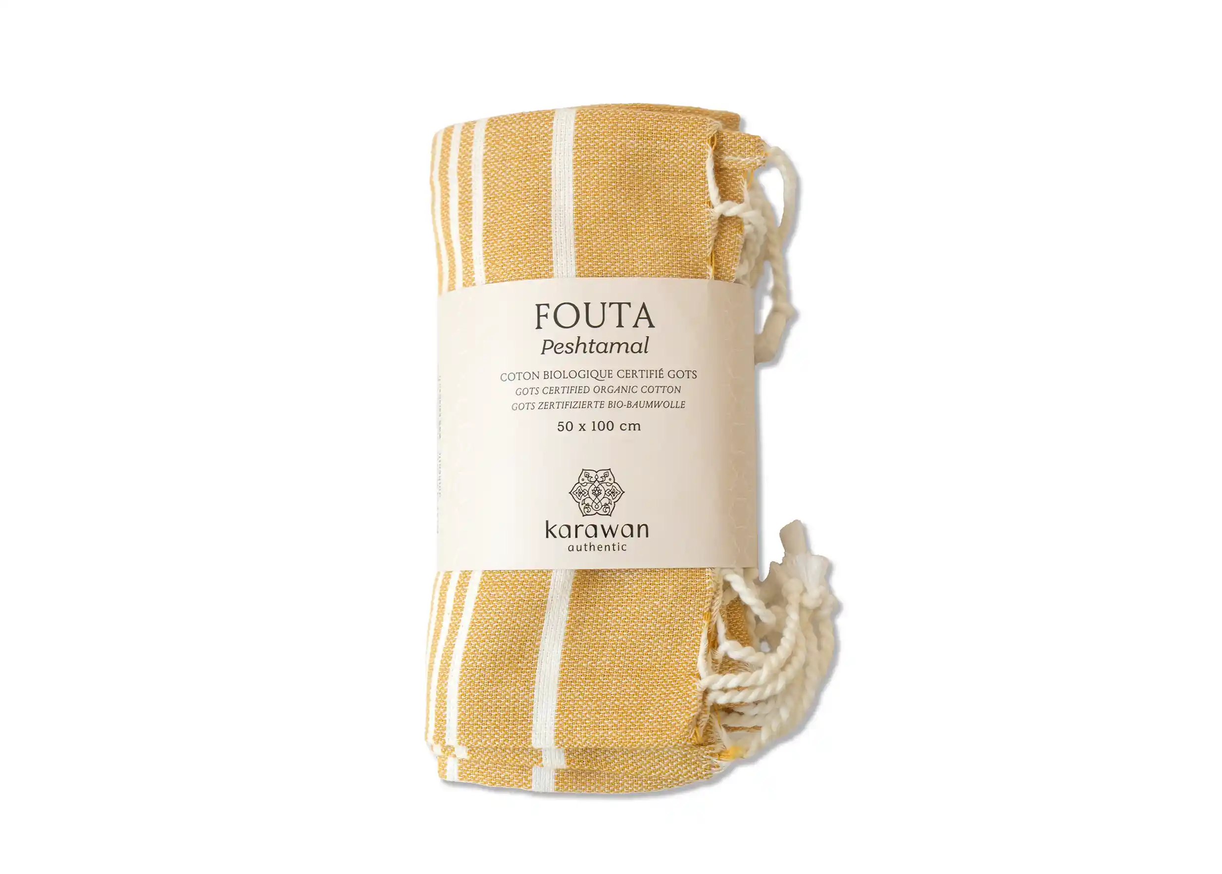 Karawan Authentic – wholesale Bath towel – ORGANIC COTTON FOUTA -HAMMAM Collection-Color GOLDEN YELLOW0