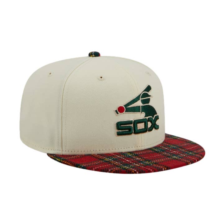 CHICAGO WHITE SOX 9FIFTY NEW ERA PLAID VISOR SNAPBACK HAT for wholesale by Rat City Sk8 Shop