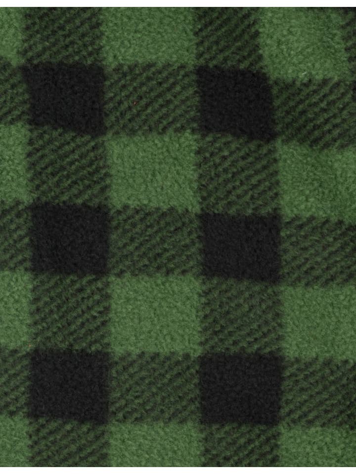 Leveret Pajamas – wholesale Sleepsuit – Baby – Kids Footed Fleece Pajama Black & Green Plaid for Christmas1