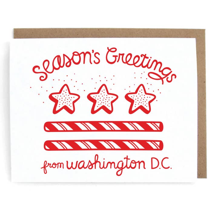 Felices Fiestas de la Tarjeta de Felicitación de DC para venta al por mayor de The Neighborgoods
