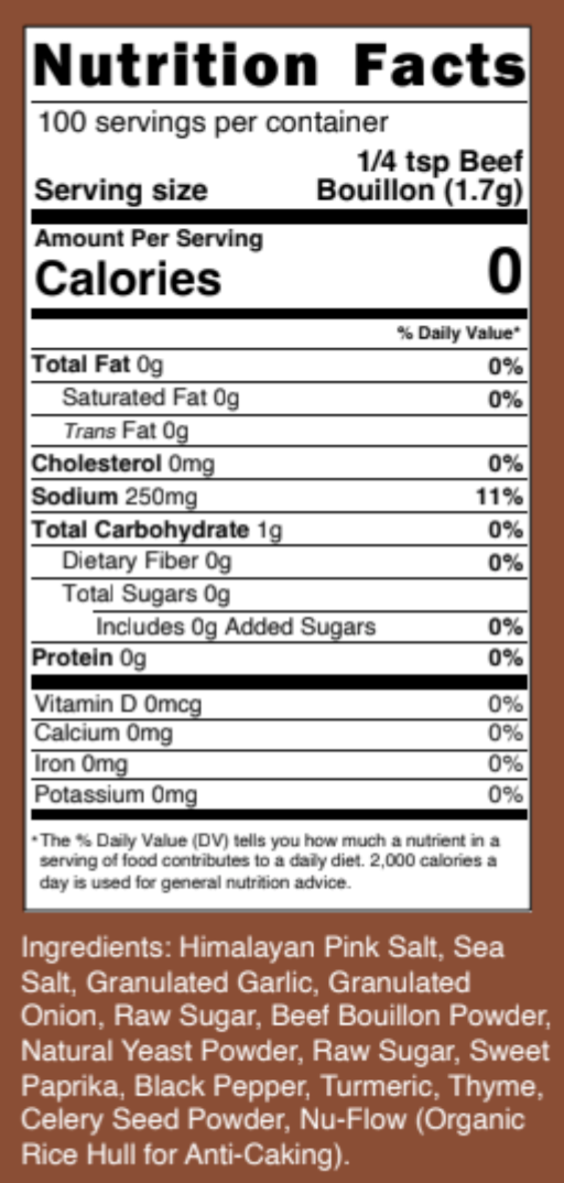 Clean Monday Meals – Mistura de especiarias secas por atacado – Caldo de Carne5