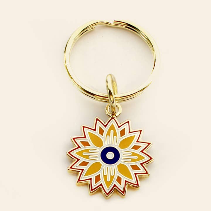 Sunflower Keyring for wholesale by Heartlandia