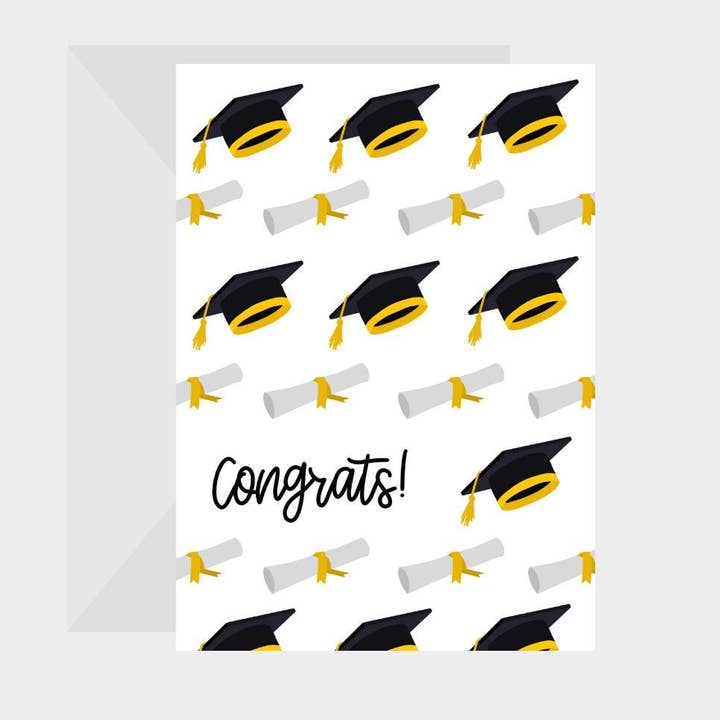 Congrats Grad! Greeting Card for wholesale by Marhaba Prints