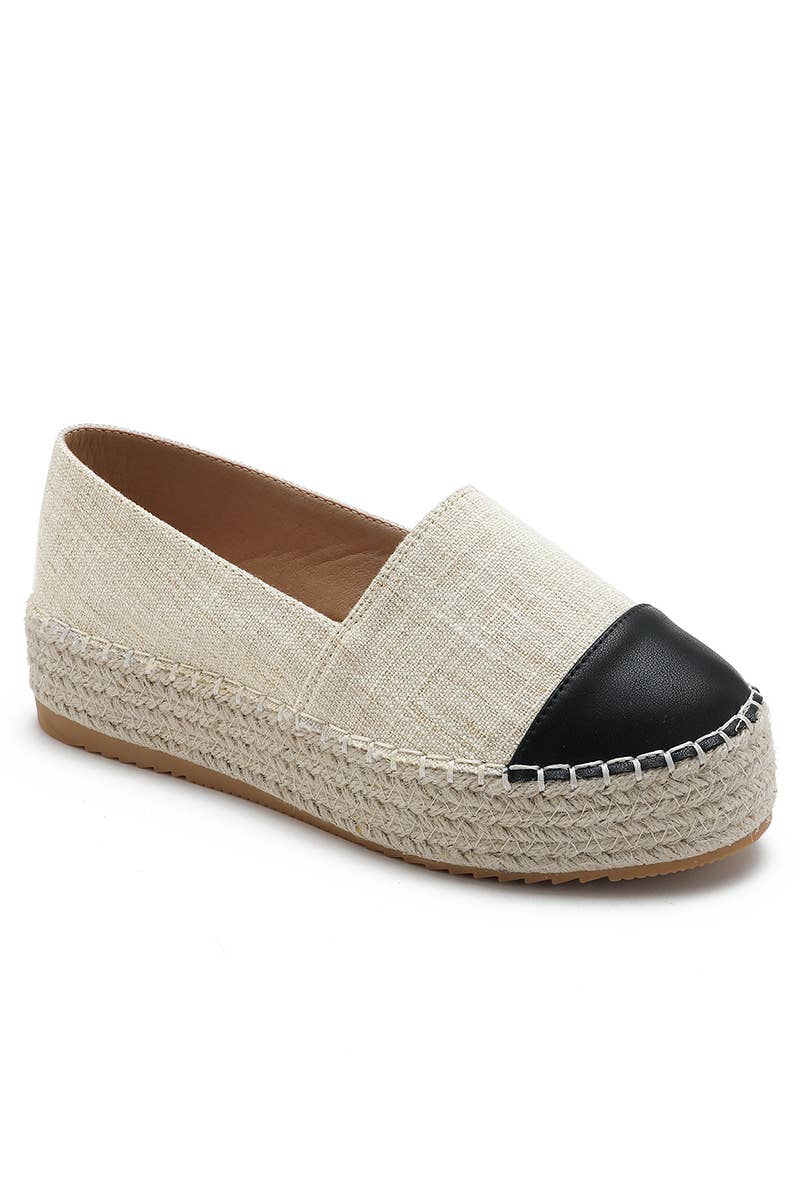 Joia Paris – wholesale Wedges – Women’s – Trendy Bicolor Wedge Espadrille H8-9257
