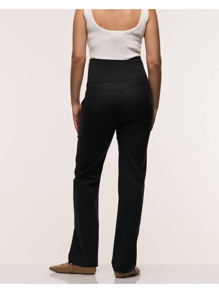 Black Vanessa Straight Pants for wholesale on Faire3