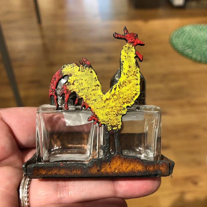 Whimsies - Wholesale Zout-en pepersetje - Haan Zout en peper keukengereedschap camper inrichting uniek1