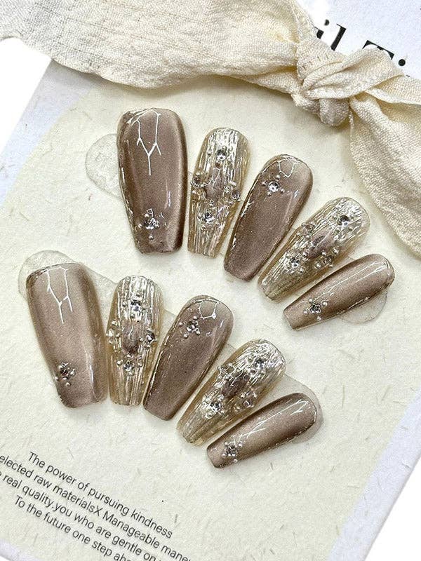 StyleGalX - Wholesale Press-On/Fake Nails - Detachable Embossed Press-On Nails7