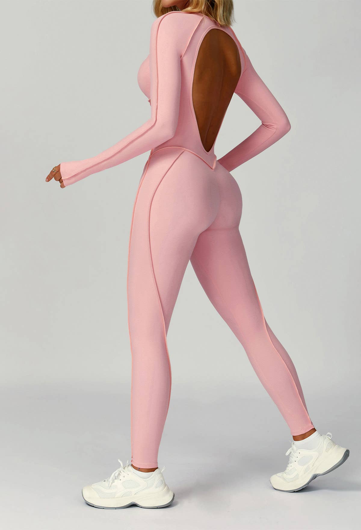 Crave by FW – wholesale Unitard – Dam – Långärmad rygglös yoga one-piece jumpsuit23