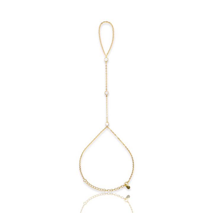 KIKICHIC - Wholesale Link & Chain Bracelet - CZ Diamond Hand Chain Bracelet11