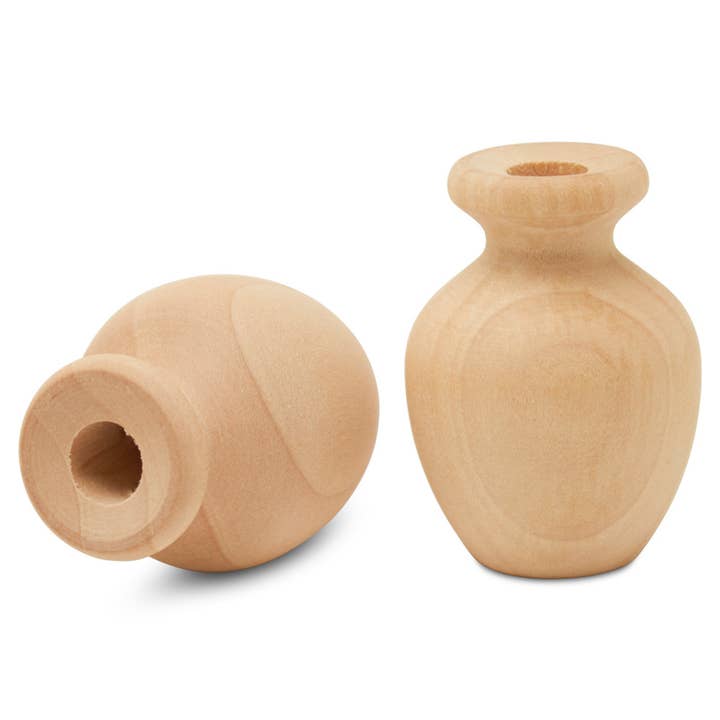 Woodpeckers Crafts - Wholesale Craft Supplies - Small Wooden Bouquet Vase, 2"3