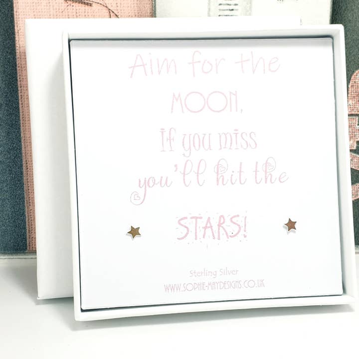 Sterling silver star studs for wholesale by Sophie-May Designs