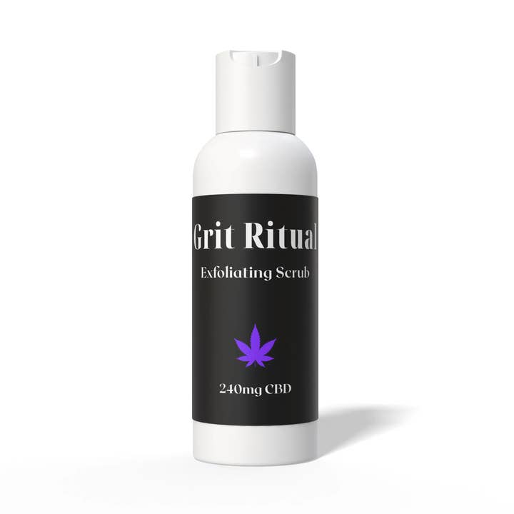 Grit Ritual - Refine Facial Scrub - 240mg CBD - 4oz for wholesale by Color Up and VXN Wellness
