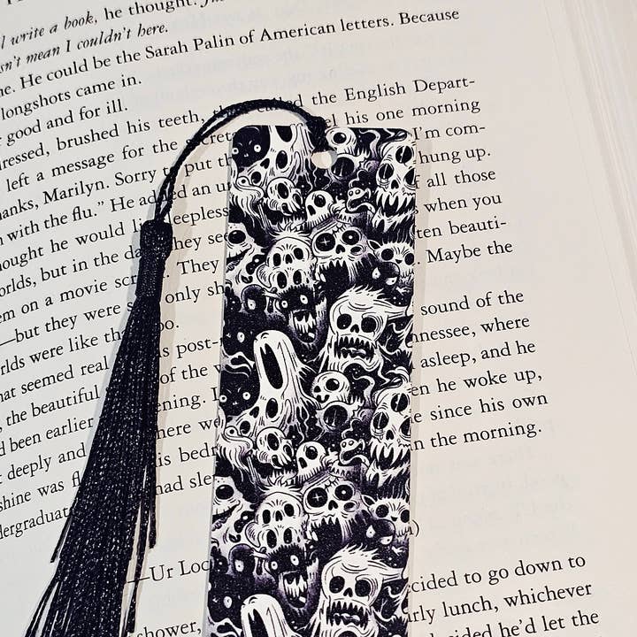 Screaming Death Faces - Thin Acrylic Bookmark with Sleeve for wholesale by Jedi Woods LLC