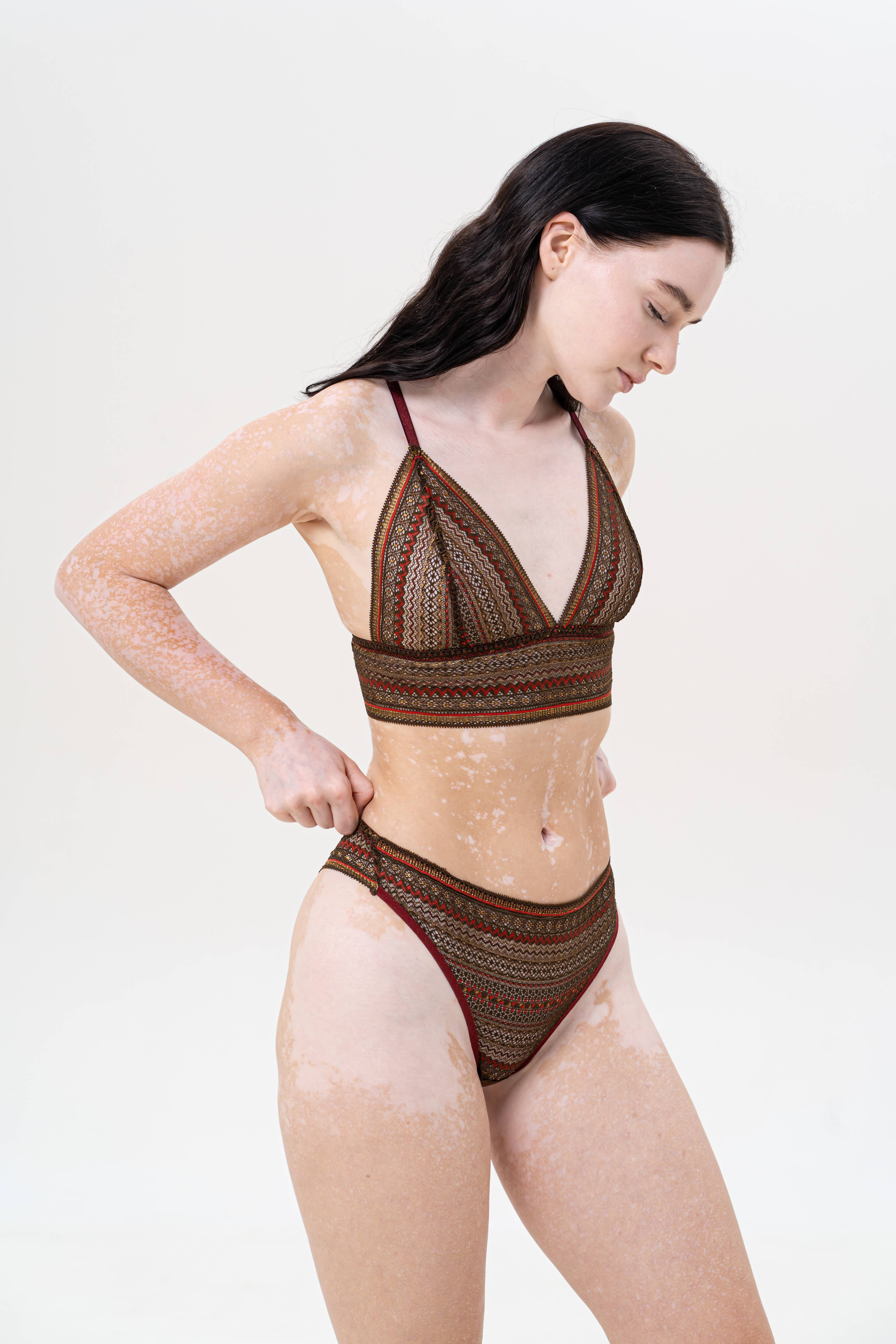 IDENTITY LINGERIE – wholesale Underwear – Women's – Lace Panty Sexy Lingerie Plus Size Knickers Underwear Brown5