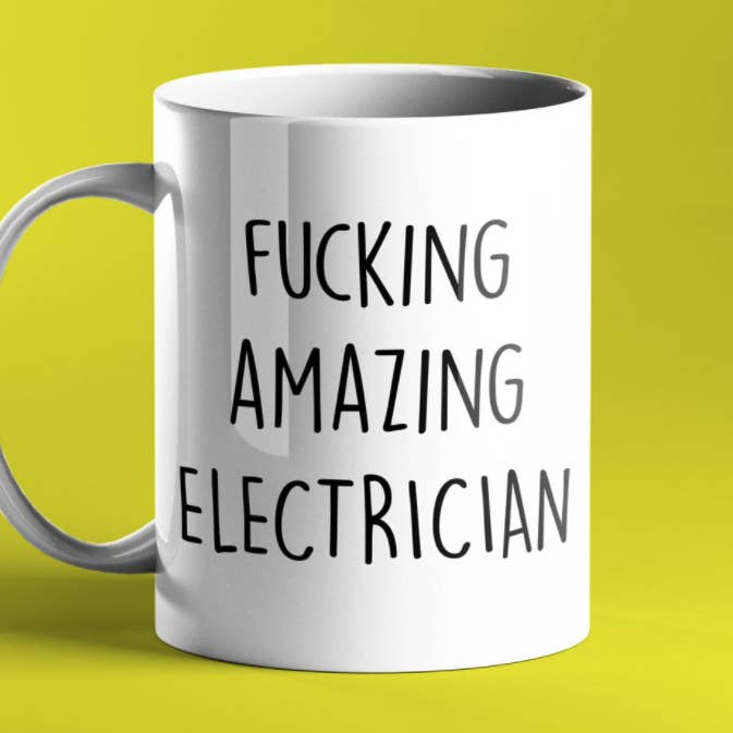 Fucking Amazing Electrician Gift Mug for wholesale by Prickly Cards