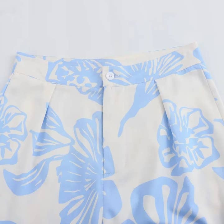 Marayn - Wholesale Sleepwear Set - Women's - European Summer Fashion Printed Shirt Pajama Set12