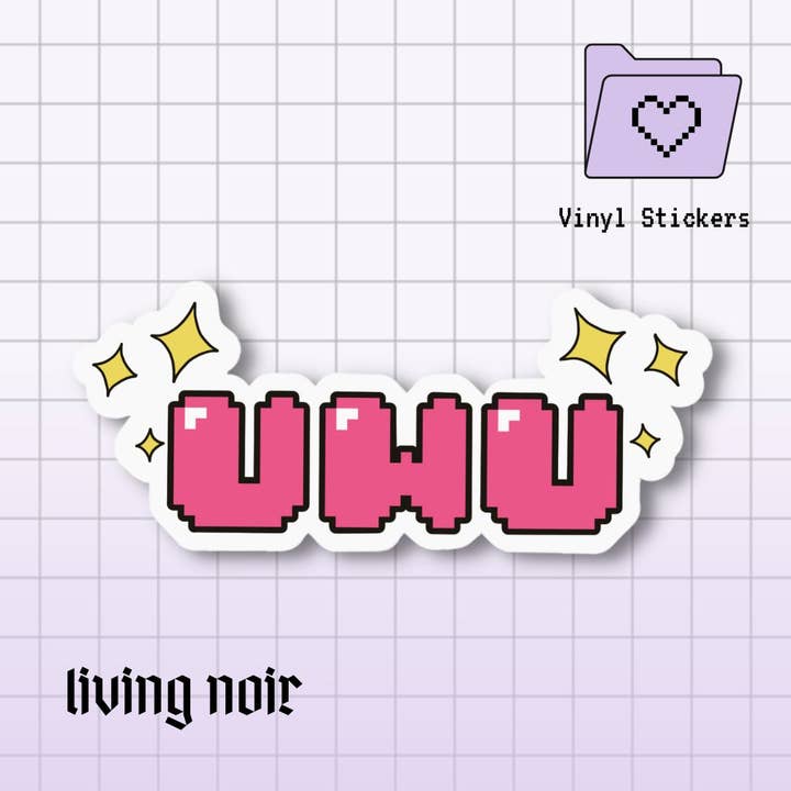 Living Noir - Wholesale Sticker - UwU Pixel Sticker1