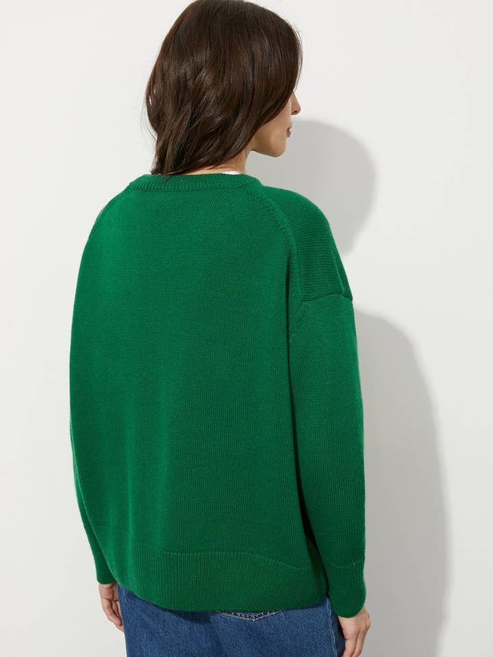 Marayn - Wholesale Knit Sweater - Women's - AutumnWinter Womens Loose Crewneck Pullover Sweater11