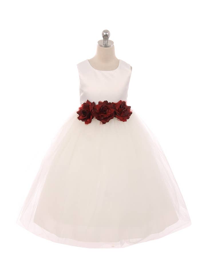 Kid's Dream - Wholesale Dress - Kids - Satin & Tulle 3 Flower Girls Dress9