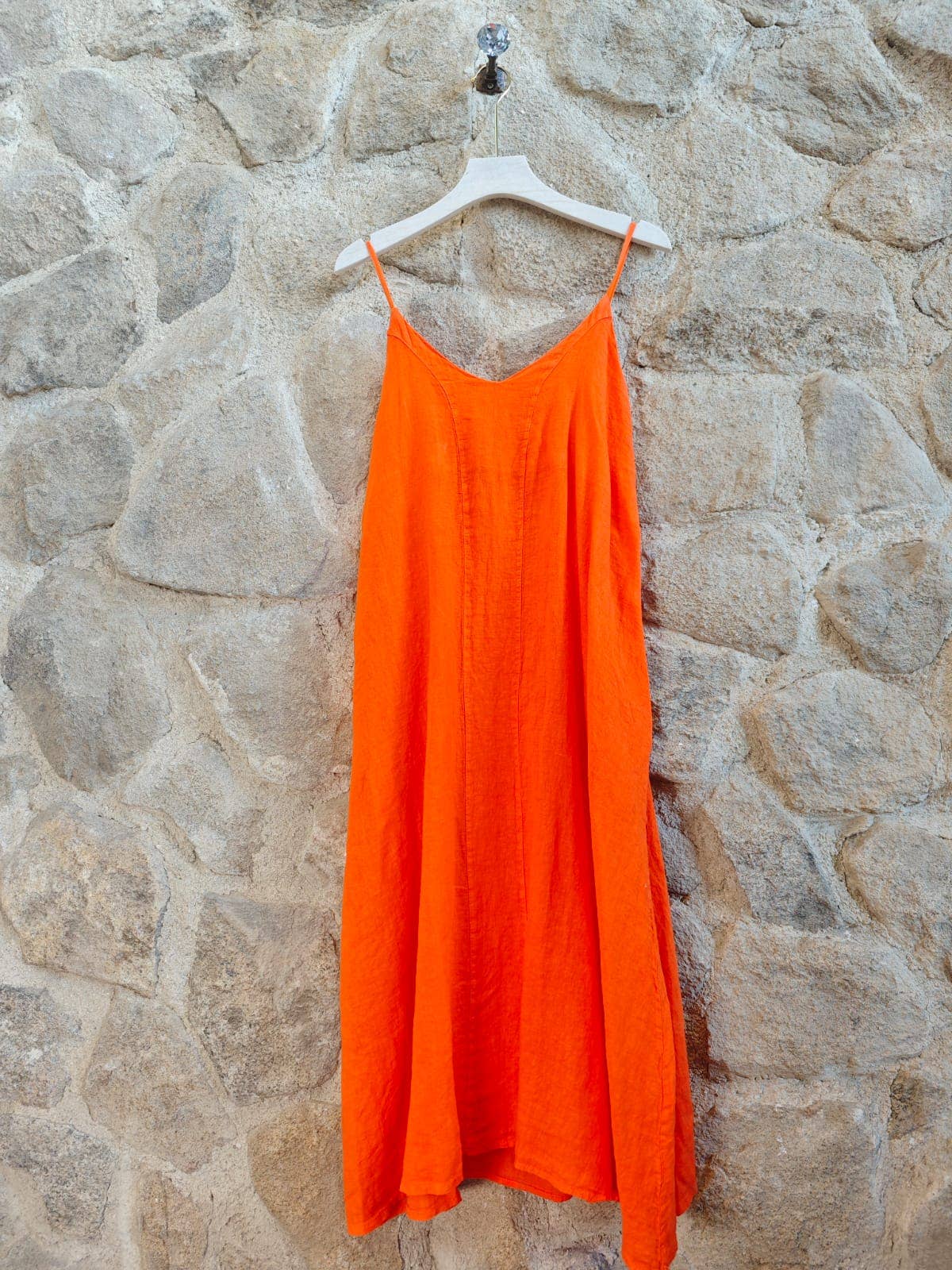 Linen & More - Vendita all'ingrosso Vestito - Donna - Vestito con spalline sottili in lino 100%5