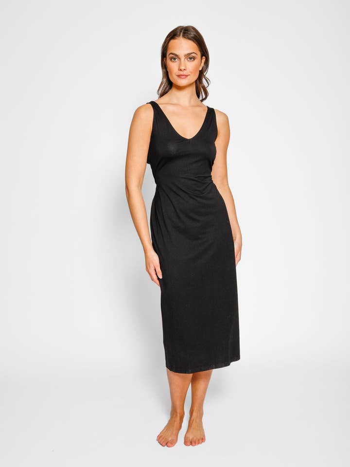 Black Laguna Beach Twist Dress for wholesale on Faire