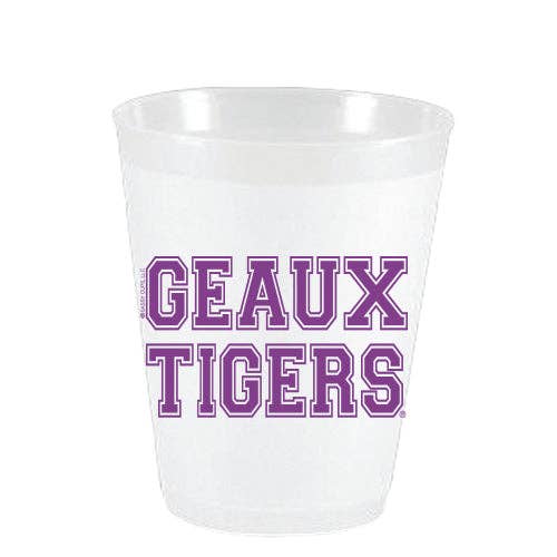 Purple LSU - Geaux Tigers Words FF for wholesale on Faire0
