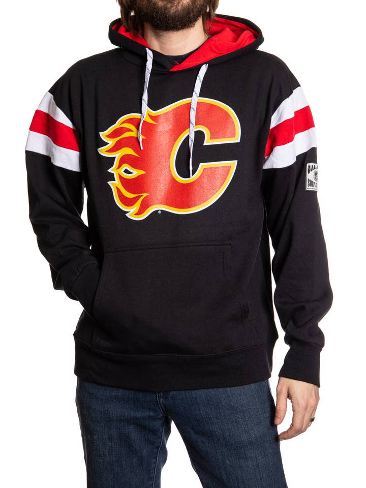 Calgary Flames Varsity Hockey Hoodie for wholesale by Bench Clearers