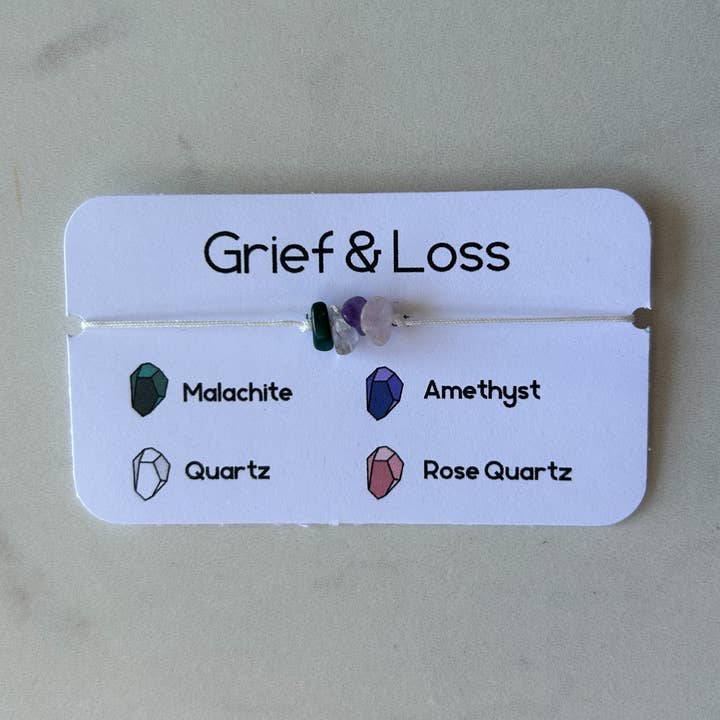 Bracelet en cristal ajustable Grief and Loss pour la vente par KGandThat
